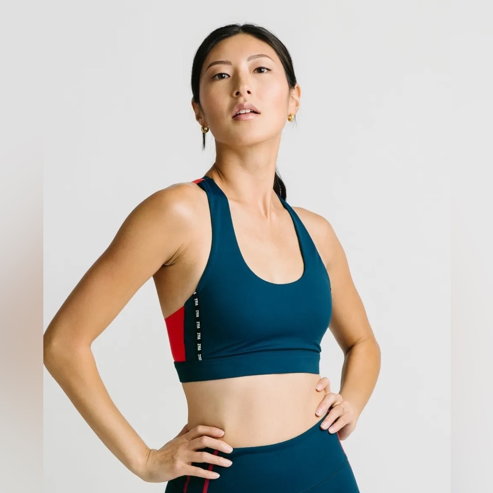 ZYIA Scarlet on Navy Game Day Light n Tight Bra